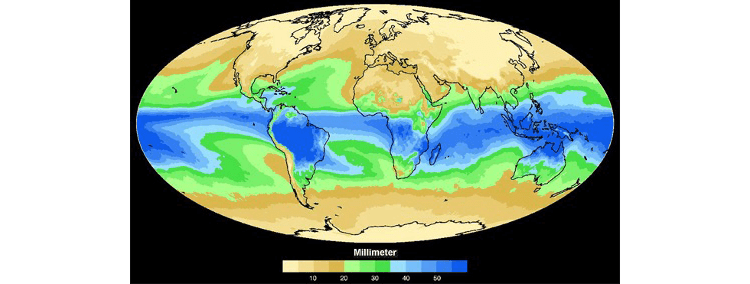 Regenpotential Erde